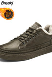 Men Casual Shoes Outdoor PU Leather Breathable Comfortable Men's Shoes 2023 Spring Men Sneackers Male Skate Shoes