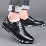Men Shoes Business Brand Leather Shoes Fashion Casual Shoes for Men Black Brown Breathable Loafers Comfort Men'shoe
