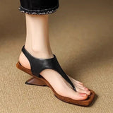 Toe Sandals Women 2024 New Summer Wear High Heel In Roman Shoes Niche Personality Casual Sandals