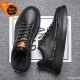 Men Casual Shoes Outdoor PU Leather Breathable Comfortable Men's Shoes 2023 Spring Men Sneackers Male Skate Shoes
