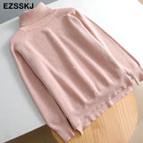 winter women's turtleneck loose warm women's sweaters 2021 women's jumper long sleeve thick sweater oversize