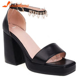 Platform Chunky Heels 2023 Summer Woman Sandals Great Quality Lady Office Sexy Party Woman Wedding Shoes