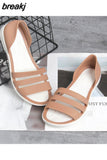 Summer Women Fashion Jelly Sandals Low Heel Peep Toe Shallow Slides Casual Beach Outdoor Female Ladies Slipper