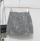 Slide Dress Skirt Girl Babes A Small Silver Shiny Light Short Skirt