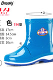 rain women's mid-tube boots, comfortable and stable women's shoes, round-toe rain boots, spring and autumn rain