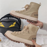 New Canvas Boots Women Autumn Winter British Style Fashion Thick Bottom Short Boots Women Casual