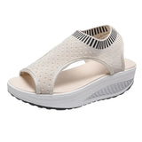 Size Sandals Women 2023 Fashion Casual Platform Sandals Women Shoes Comfort Summer Soft Sport Sandals Breathable