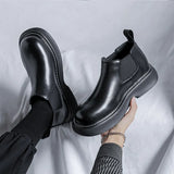 Breakj 2024 New Youth Round Head Help Cylinder Thick Bottom Fashion Fashion Foot Martin Boots