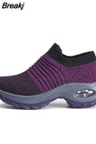 Women's Casual Sneakers Summer Comfort Mesh Running Shoes Breathable Cushion Black Sneakers for Women 2023 Student