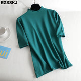 sleeve sweater solid slim Sweater Pullovers Women winter autumn thin O-neck chic 2021 sweater