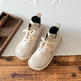 Leather Women Boots Mori Girl Literary Retro Lace-up Ankle Boots Original Handmade Soft Sole Comfort Flat Short