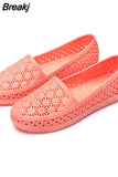 Shoes Women Hollow Out Slip on Casual Nurse Shoes Summer Loafers Female Sandals Shallow Beach Breathable Zapatos
