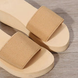 Women Wedges Slippers Platform Sandals Hot Sale Summer Shoes 2023 New Casual Beach Flats Ladies Slides Shoes Home Flip