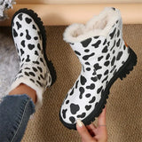 winter woman snow boots Plush Snow Boots Women Platform Casual Shoes Warm Faux Fur Shoes 2023 Women Winter Ankle
