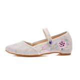 Breakj Shoes Single Shoes Fashion Tendon Embroidered Cloth Shoes Women's Single Shoes Spring And Summer Cloisonne Shallow Cloth
