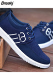 Casual Canvas Shoes for Men Lightweight Sports Breathable Shoes Men's Classic Vulcanized Shoes Fashion Lace Up Footwear