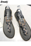 2023 New Designers Beach Sandal Ladies Green Shoes Light Roman Flip Flops Women's Summer Footwear Fashion Women