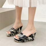 And Large-Size Cold Slippers Women 2025 Summer New Denim Slippers Women Wearing
