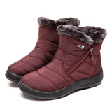 Boots Women's Boots Non-slip Women Winter Boots Fur Warm Ankle Boots For Women Down waterproof Booties Botas Mujer