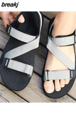 2023 New Summer Men Outdoor Sandals Casual Non-slip Hook Loop Walking