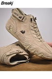 Men Casual Sneakers 2023 New In Ankle Boots Lace Up Males Shoes Fashion High Quality Loafers Men Luxury Casual Shoes