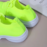 Women Shoes Casual Platform Sneakers Breathable Non-slip Lacing Shoes Vulcanized Shoes Plus size