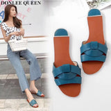 Summer Women Slippers Flat Slip On Slides Outdoor Narrow Brand Flip Flops Women Causal Shoes Platform Sandals Beach
