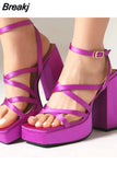 High Heels Women Sandals 2023 Spring Summer Brand New Dropship Walking Comfy Fashion Office Lady Women Shoes