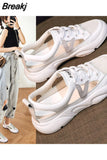 Summer Sandals Women Mesh Casual Platform Trainers Sneakers Shoes Flat Round Head Korean Female Hollow Out