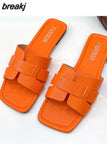 Selling Summer Slipper Ladies Slides Sandals New Fashion Design Beach Flip Flops Flat Shoes Shoes For Women Slippers