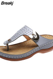 Summer Beach Flip-Flops Casual Bright Diamond Shiny Cork Slippers Ladies Open Toe Sandals Ladies Slippers Plus Size
