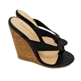 Summer, The New Ladies' Large Size Sandals With Toe Slope And Cool Mop Wood Grain Bag With Round Head And High