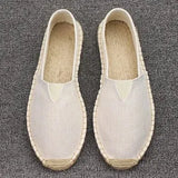 Size 35-45 Women Sewing Flax Shoes Slip on Loafers Casual Shoes Woman Espadrilles Hemp Canvas Flat