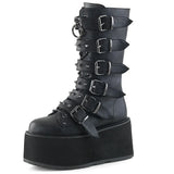 INS Brand Punk Gothic Zipper Buckle Rivit Thick Heel Platform women's Boots Cool Cosplay Women Motorcycle
