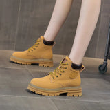 Ankle Boots Female Platform Shoes for Women 2023 Autumn Luxury Combat Short Leather Booties Ladies Elegant Medium
