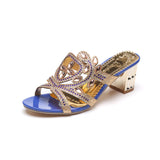 High Heel Cool Drag Female 2023 Summer New Pearl Fish Mouth Large Size Sandals Thick Heel Fashion Women's Shoes