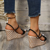 New Fashion Wedge Sandals Women Summer Platform Super High Heels Female Sandals Open Toe Thick Bottom Beach Shoes