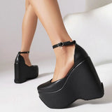 Platform Chunky Heels Wedges Pumps 2023 New Spring Summer Fall Great Quality Fashion Gothic Party Women Sandal