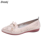 Quality Women's Fashion Summer Sandals Soft Bottom Beach Hollow Casual Shoes breathable ladies Flat