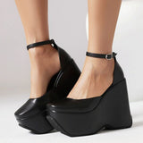 Platform Chunky Heels Wedges Pumps 2023 New Spring Summer Fall Great Quality Fashion Gothic Party Women Sandal