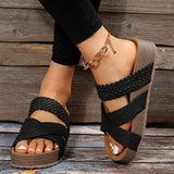 Flatform Cork Sandals Women Summer 2023 Non Slip Platform Clogs Slippers Female Thick Bottom Outdoor Slides Shoes