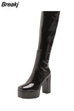 Platform Women Ankle Boots 2023 Antumn Winter Brand Design Heart Office Lady Comfy Women Modern Boots Shoes Bige Size
