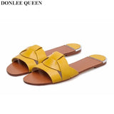 Summer Women Slippers Flat Slip On Slides Outdoor Narrow Brand Flip Flops Women Causal Shoes Platform Sandals Beach