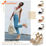 Platform Sandals For Women Wedges Ankle Strap Open Toe Espadrille Wedge Summer Women Sandals Shoes Great