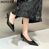 Women Shoes Pointed Toe Thin Heel 5cm Pumps For Dress Party Female Office Lady Shoes Fashion Candy Color Spring Zapatillas