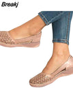 Women Sandals Summer Ladies Slides Shoes Leather Breathable Slippers Women Sandals Outside Casual Flats Retro