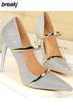 Women Fashion Dancing High Heels Comfortable Wedding Shoes Sexy Pump high quality Female Pumps Heel Party beautiful