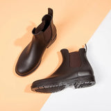 Chelsea Rain Shoes Woman Ankle Rainboots Rubber Boots Non-slip Water Shoes Female Galoshes Overboot for
