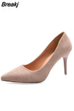 Heels Fine Heeled Shoes Sandals Ladies Lace-Up Shallow Mouth Slip On Branded Pumps Pointed Wedge