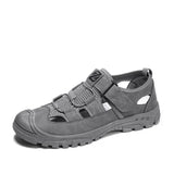 Outer Penetration Air Men's Sandals Wild Hollow Sandals Men Summer Wear-resistant Non-slip Toe
